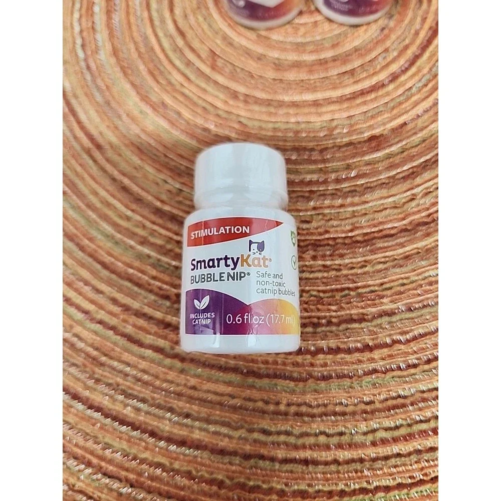 Smarty Kat Bubble Nip Lot Of 3 Safe Non-toxic Cat Nip Bubbles